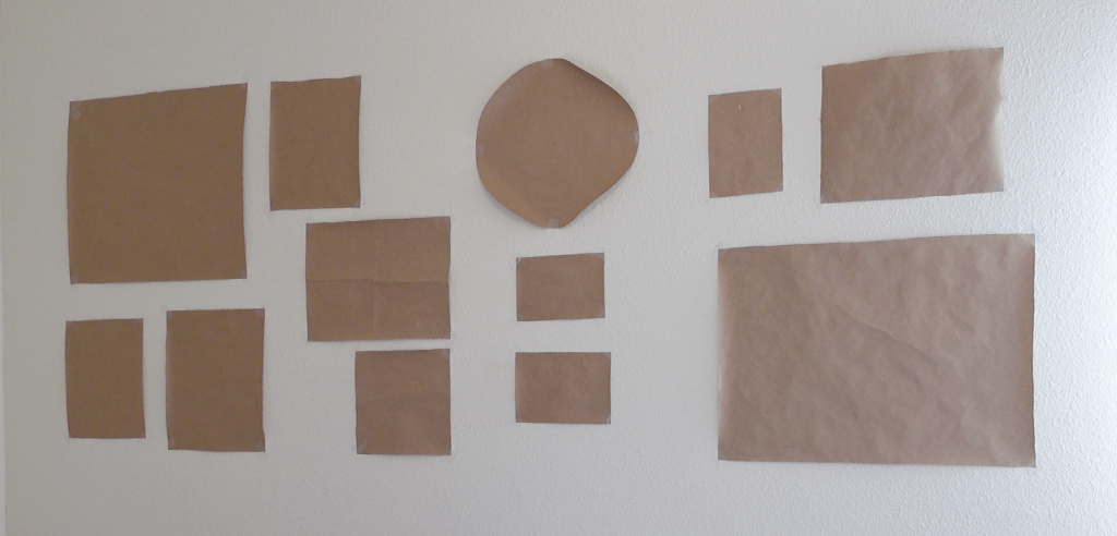 Paper Stencil Gallery Wall Method